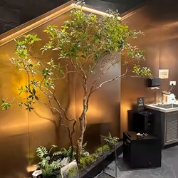 High-End Artificial Horsewood Landscaping Display Window, Bionic Green Plant Decorative Tree, Large Fake Landscape, Simple Indoor Package