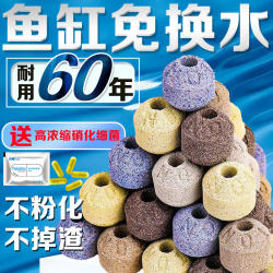 Fish tank filter material nano quartz ball biochemical bacteria house ceramic ring aquarium water purification magic cube culture material