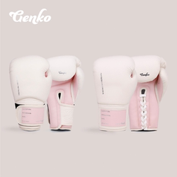 Genko Buckle Lace-Up Muay Thai Boxing Gloves for Men and Women, Professional Fighting Gloves for Actual Combat, Adult Training Gloves