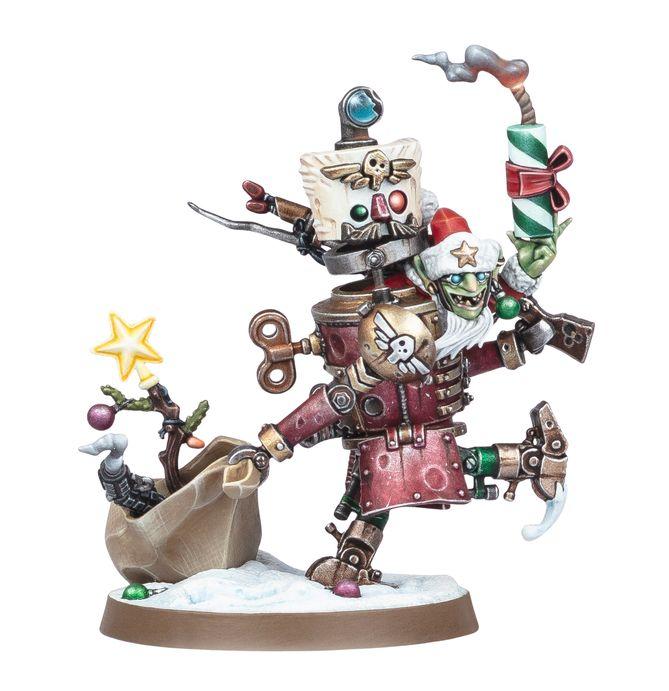 战锤 40K 绿皮兽人 血色戈博 圣诞限定 Da Red Gobbo’s Tinboy-淘宝网