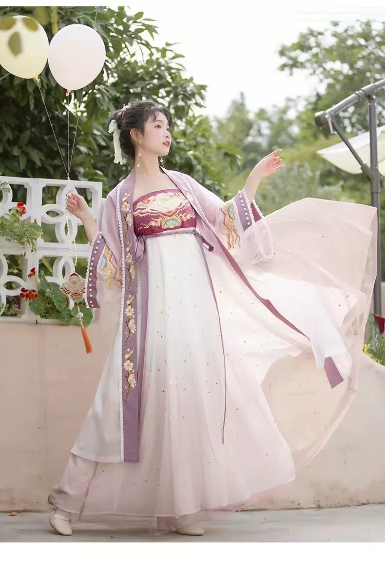 花神记牡丹花神国色天香唐制汉服女中国风诃子裙大袖衫春-Taobao Singapore