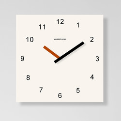 No-Drill Clock Wall Clock for Living Room, Simple Modern Square Art Clock, Creative Wall Clock, 2025 New Model