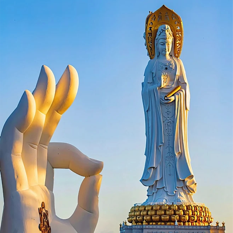 自在三亚南山寺一日游上门接送海上观音门票天涯海角大小洞天纯玩
