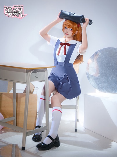 新世紀エヴァンゲリオン アスカ 制服 コスプレ - Man Biao