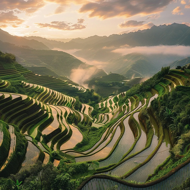 【私家团】桂林阳朔旅游5天4晚漓江遇龙河竹筏漂流龙脊梯田五日游