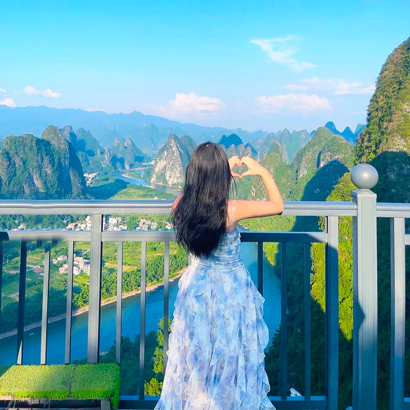 桂林阳朔旅游纯玩8天7晚漓江游船竹筏遇龙河银子岩相公山跟团游