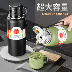 Outdoor Large-Capacity Thermos Cup for Men, Business Portable Stainless Steel Water Kettle, Gift Tea Cup, High-End Large Water Cup