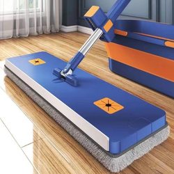 Hands-Free Flat Mop for Home Use, Popular Mop, One-Sweep Clean, Lazy Mop, Floor Cleaning Tool, Dual-Use for Dry and Wet