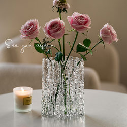 Diamond-Fancy Vase ornaments New arrival transparent glass water flower arrangement flower living room table decoration bottle