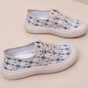 
2025 spring new casual canvas women's shoes breathable and fashionable lightweight, comfortable, breathable, non-slip and wear-resistant shoes