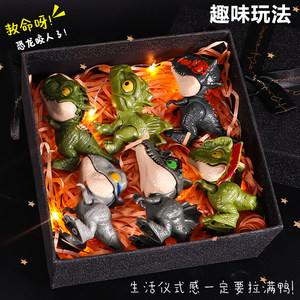
Finger-biting dinosaur children's toy boy Internet celebrity popular Jurassic Tyrannosaurus Triceratops baby birthday gift