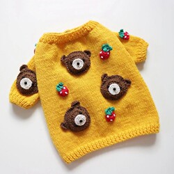 Autumn and Winter Short Cartoon Casual Pet Sweater for Pomeranian, Teddy, Bichon, Schnauzer, Poodle, and Small Dogs