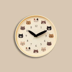 Cream Style ins Wall Clock Nordic Silent Fashion Simple Personality Color-Blocking Clock for Home Use