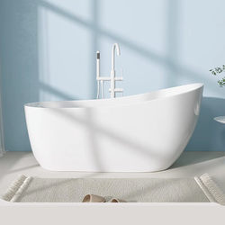 Freestanding Bathtub for Home Use, Acrylic, 1.4m-1.7m, Sitting and Soaking, Bathroom Integrated, Suitable for Guesthouses and Hotels, Imperial Bathtub
