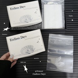 [in Stock] | Exclusive】Shellism* White Card Airplane Box Pe Ziplock Bag