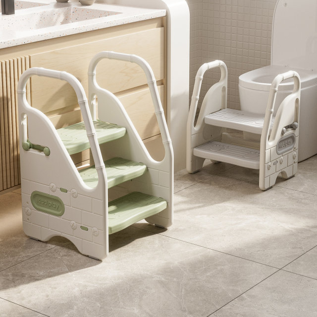 Baby hand washing step stool, children's washbasin step stool, bathroom height stool, toddler armrest, stair step stool