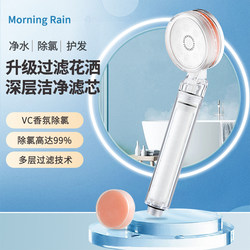 Morningrain Filtered Showerhead Water Purification Filter Pressurized Showerhead Showerhead Skin Purification Vc Showerhead Chlorine Removal Filter Cartridge