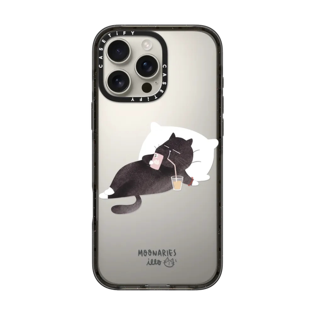 Spot Casetify Cat after get off work. Cats are applicable to Apple iPhone16 Pro Max phone case 15/14/13 Magnetic played 12 niche cartoon cute protective set tide
