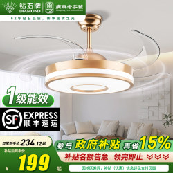 Diamond Brand Invisible Fan Light for Living Room and Dining Room, Home Use Integrated Ceiling Fan Light, 2026 New Model Fan Light