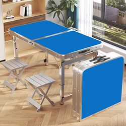 Outdoor Folding Table Dining Table Portable Dining Table and Chairs Adjustable Table Camping Picnic Stall Storage Night Market
