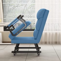 Reclining Chair, Dual-Purpose Chair for Sitting and Lying, Single-Person Nap Chair, Leisure Office Workstation Nap Chair, Lazy Chair, Folding Backrest Chair