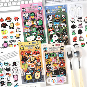 
Yuezhen pet stickers handbook stickers cute cartoon animal three-dimensional stickers decorative stickers children's handbook material