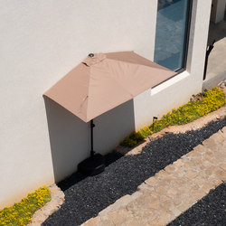 Outdoor Parasol with Adjustable Height, Wall-Mounted Half Umbrella, Balcony Flower and Plant Umbrella, Single-Sided Courtyard Umbrella, Side Sunshade