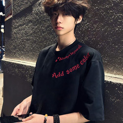 American High Street Short-Sleeved Men's 2026 New Summer Trendy Couple T-Shirt Youth Printed Heavy Cotton Top