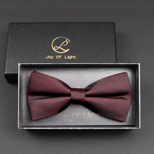 Set 2 Papillon In Raso Per Uomo - Nero E Blu Scuro, Eleganti Per Matrimoni, Feste E Occasioni Formali