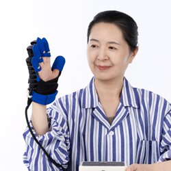 Finger and Hand Rehabilitation Training Equipment for Hemiplegia and Stroke, Exercise for Flexion and Extension, Electric Rehabilitation Gloves, Robot Five-Finger Device