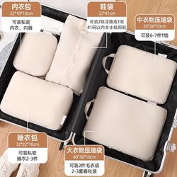 Travel Storage Bag, Portable Suitcase, Clothes Compression Storage Bag, Travel down Jacket Clothing Sorting and Organizing Bag