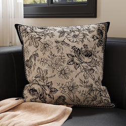 French Retro Style High-End Pillowcase Sofa Cushion for Girls, Suitable for Sleeping, Bedroom, Car Backrest, Lumbar Pillow