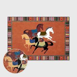 Luma Support Carpet Doormat for Entrance, Living Room, Office, Floor Mat, Front Door, Chinese Style Polyester Corridor Foot Mat