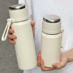 Thermos Cup for Girls, High-Looking, Food-Grade 316 Stainless Steel, Pop-Up Lid, New Trendy Water Cup, Portable Student Cup