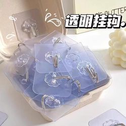 No punching, no trace, transparent strong adhesive hook for kitchen