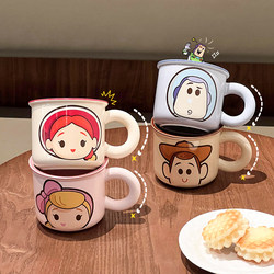 Buzz Lightyear Ceramic Water Cup for Home Use, High Aesthetic Value Mug, Milk Breakfast Cup, Cute Couple Cup, Coffee Cup