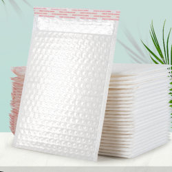 Bubble Bag White Pearlescent Film Bubble Bag Waterproof Packaging Bag Shockproof Foam Bag Self-Adhesive Express Envelope Bag