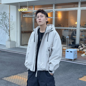 
Winter thickened cotton coat, couple style loose hooded quilted top, outdoor work wear, cotton jacket for men