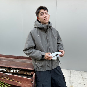 
New autumn and winter work jackets, warm cotton clothespins, cotton coats, loose hooded, cotton and thickened jackets for couples