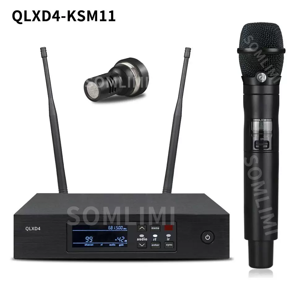 SOMLIMI QLXD4 KSM11 UHF True Diversity Wireless Microphone S