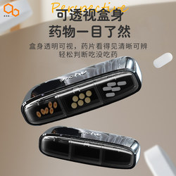 Meinami Medicine Box Is a Portable Medicine Dispensing and Storage Box for Three Meals a Day, Small Pill Box for Taking Medicine on the Go for Seven Days a Week