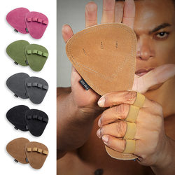 Fitness Leather Palm Protectors for Pull-Ups, Weightlifting, Pull-Up Assist Bands, Horizontal Bar, Deadlift, Callus Prevention, Wear-Resistant, Non-Slip Fitness Gloves