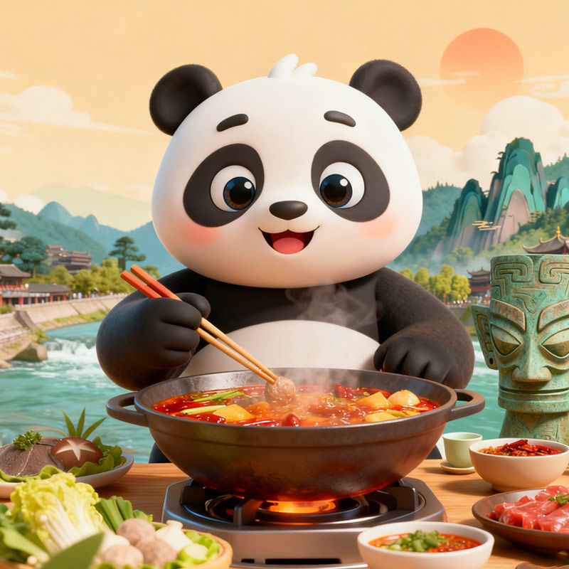 私家小团成都亲子4日游熊猫基地都江堰三星堆武侯祠青城山4天3晚