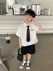 Children's Short-Sleeved Shirts, School Uniforms, Men's and Women's Suits, Kindergarten Graduation Photos, Performance Clothes, Chorus Clothes