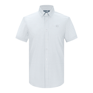 
[Coolness] Navigare Italian small sailing gray short-sleeved shirt men's new summer casual plaid shirt