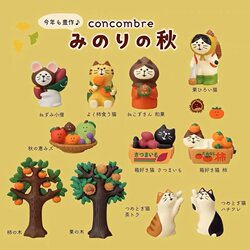 Japanese-Style Zakka Autumn Harvest Persimmon Chestnut Sweet Potato Cat ins Cute Girly Healing Desktop Ornament