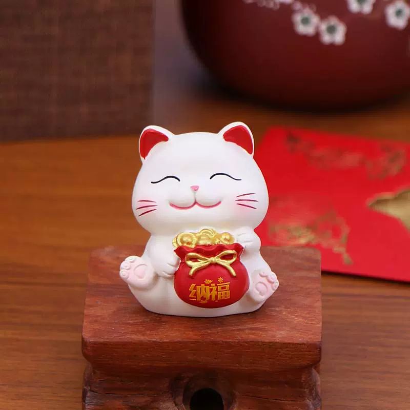 Cute Mini Lucky Cat Office Desktop Small Ornaments Online Po-Taobao