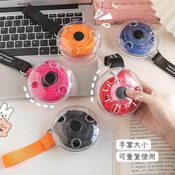 Foldable Shopping Bag, Portable Small Round Disc Supermarket Tote Bag, Eco-Friendly Bag, Mini Retractable