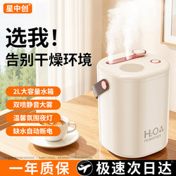 Wireless Humidifier, Small Mini Home-Use, Silent, for Bedroom, Living Room, USB Charging, Dual Spray Air Purifier, Office Desktop, Student Dormitory, Hydrating, for Pregnant Women, Infants, Air-Conditioned Room, Moisturizing, Heavy Fog