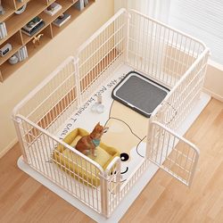 Pet Fence for Indoor Use, Suitable for Small, Medium, and Large Dogs, Home Use, Freely Combinable Dog Cage, Elevated and Reinforced Dog House for Small and Medium-Sized Dogs